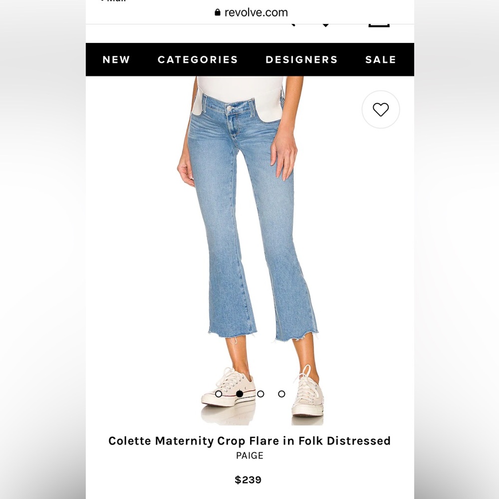 Size 27 Paige maternity jeans